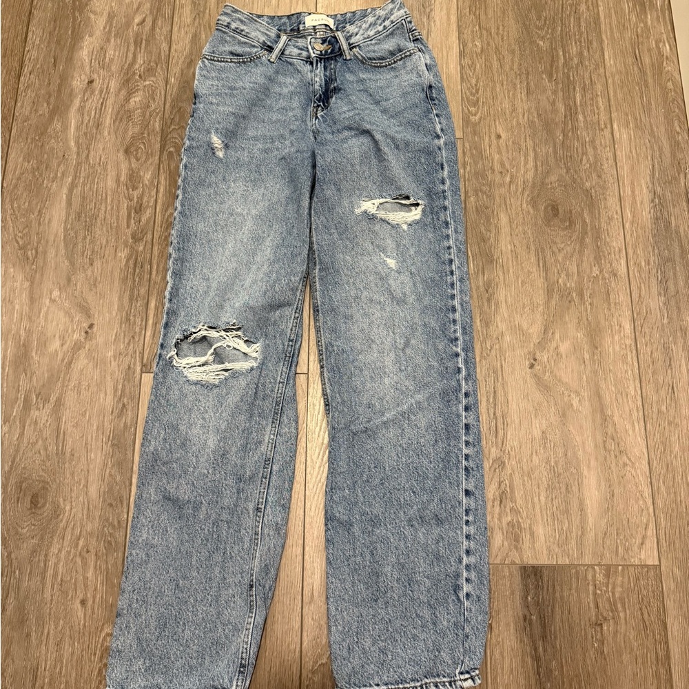 Distressed Blue Women's Jeans